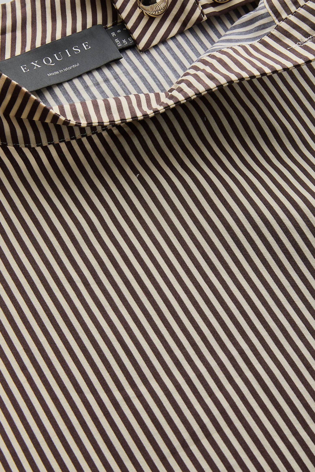Exquise - High Neck Cotton Blouse